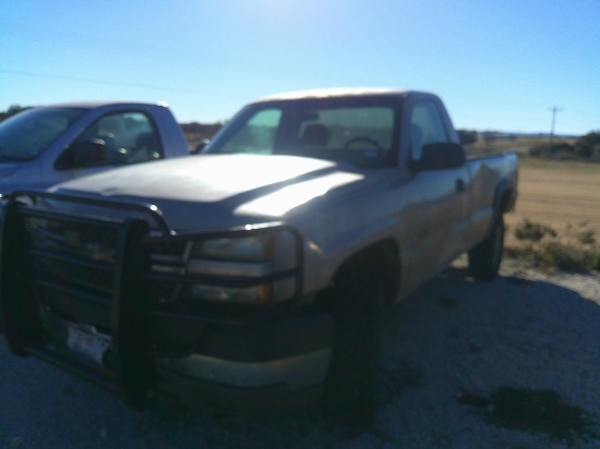 2005 CHEV 3/4T S.CAB PU- HAD DIESEL PUT IN IT