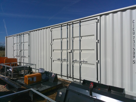 40FT SEA CONTAINER W/ 2 SIDE DOORS- 1 TRIP