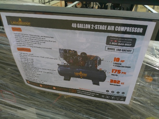 LAND HONOR 40GAL GAS AIR COMP