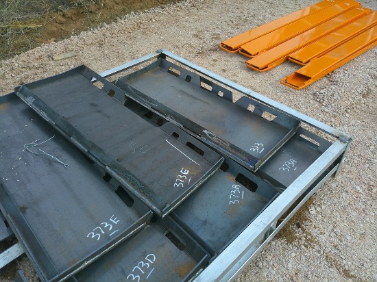 (1) SOLID SKID STEER PLATE