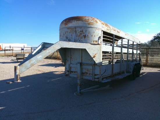 G/N 20FTx5FT COVERED STOCK TRLR- NO PAPERS
