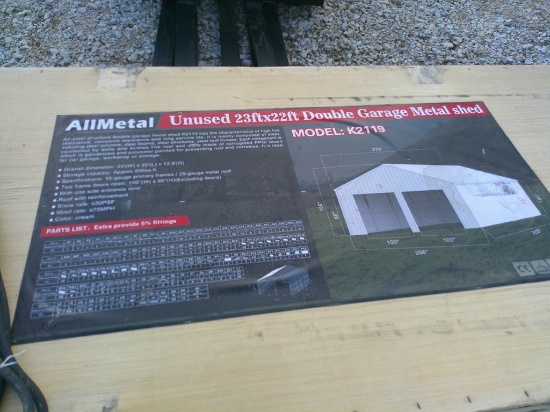 23FTx22FT METAL SHED