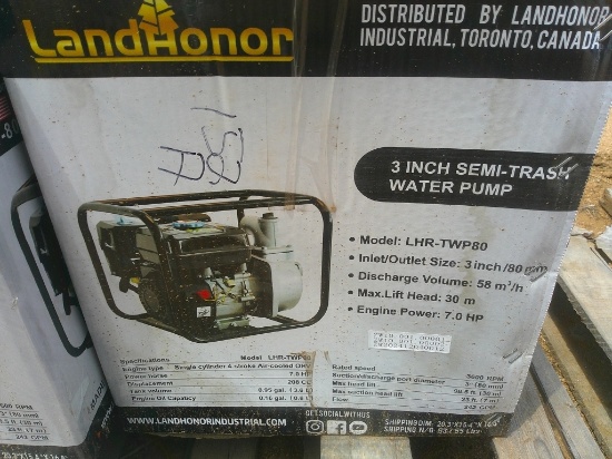 LAND HONOR TWP 80 GAS WATER PUMP