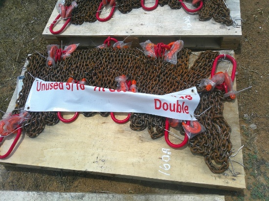 (8) 7FT DOUBLE LIFTING CHAINS