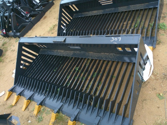 LAND HONOR 72" ROCK BUCKET F/ SKID STEER