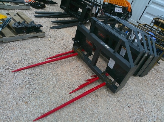 LAND HONOR RO BALE SPEAR F/ SKID STEER