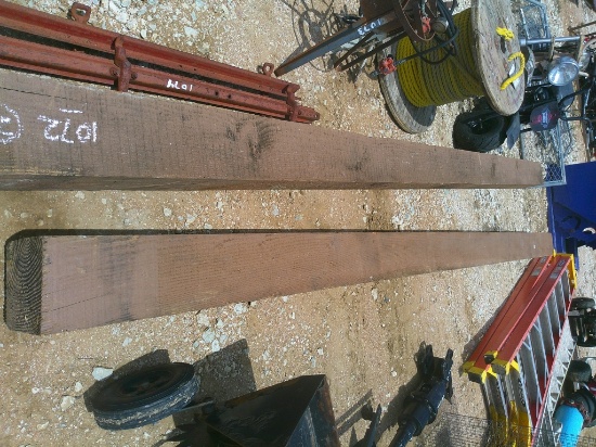 (2) 8"X8" X 14' DOUGLAS FIR BEAMS