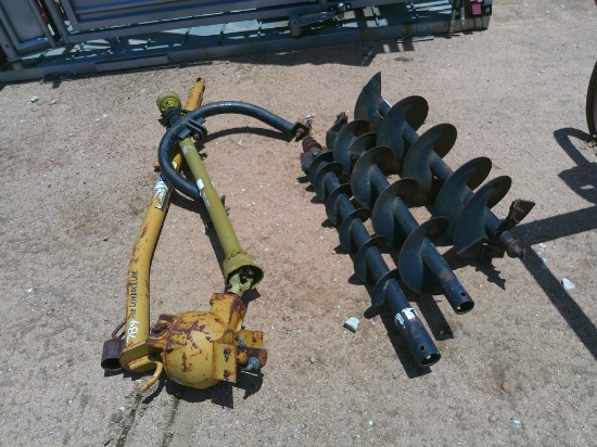PTO POST HOLE DIGGER W/ 3 AUGERS