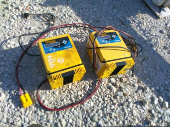 (2) LIFETECH MOD 1 24V BATTERY CHARGERS