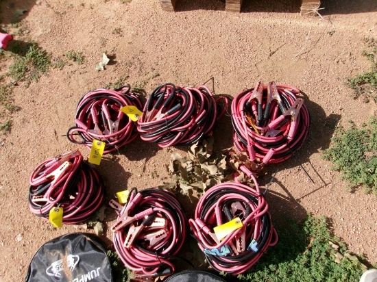 SET 4 GUAGE 25FT JUMPER CABLES