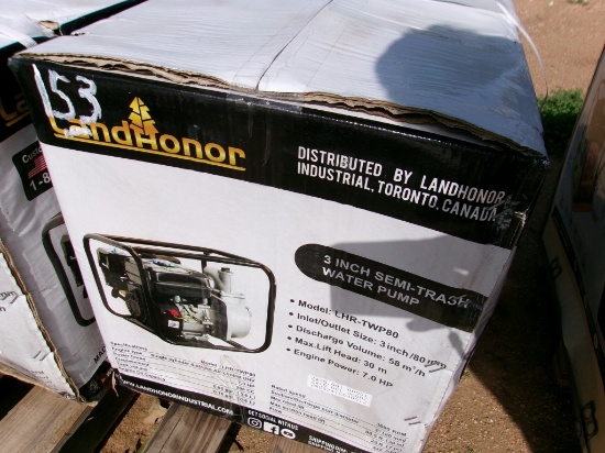 LAND HONOR 3" GAS TRASH PUMP