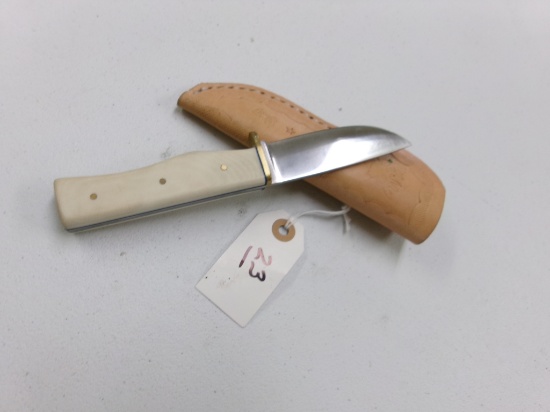 1084 HC STEEL G10 HANDLED KNIFE W/ SHEATH