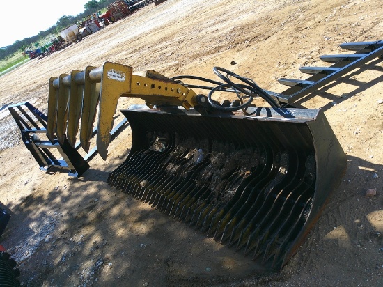 ARMSTRONG 84" GRAPPLE BUCKET F/ SKID STEER