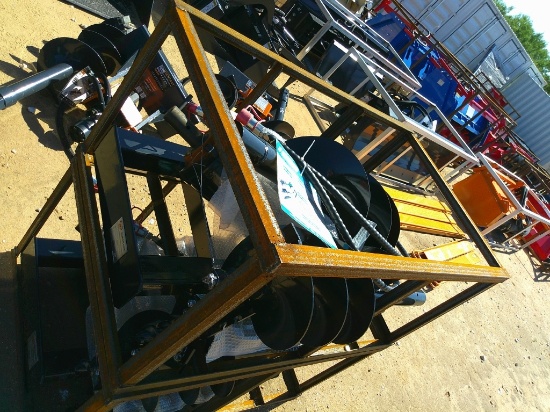 AGT PH DIGGER W/ 3 BITS F/ SKID STEER