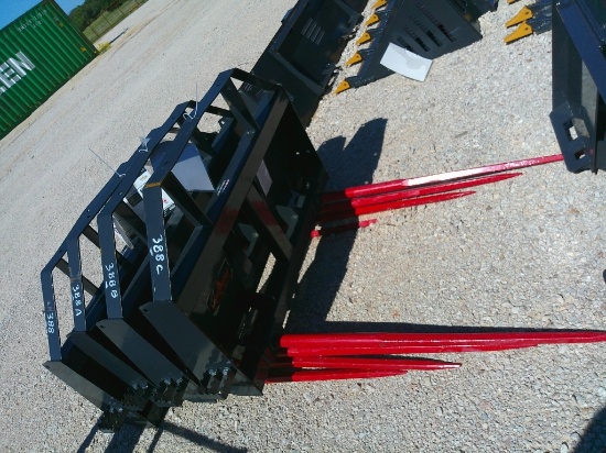 LAND HONOR RO BALE SPEAR F/ SKID STEER