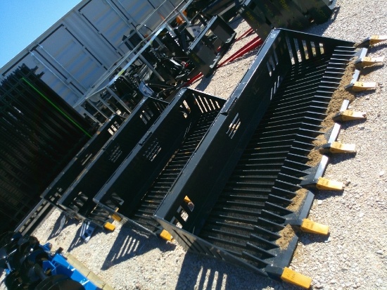 LAND HONOR 72" ROCK BUCKET F/ SKID STEER