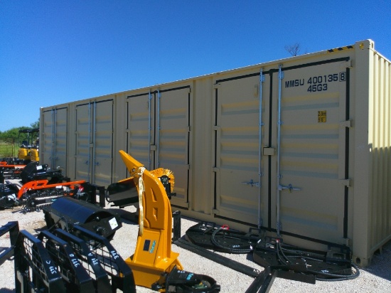 40FT SEA CONTAINER W/ 4 SIDE DOORS- 1 TRIP