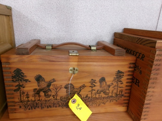 WOODEN AMMO BOX