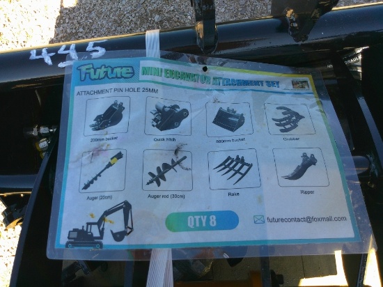(8) MISC EXCAVATOR ATTACHMENTS- SEE DESCRIPTION