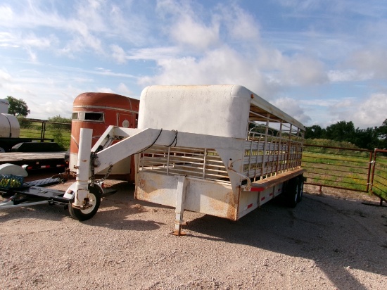 G/N 20FT COVERED STOCK TRLR- LIC REC