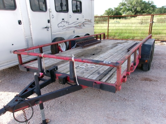 T.PULL 16FT FLATBED TRLR- NO PAPERS