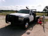 2006 FORD F450 S.CAB FLATBED PU-SALVAGE TITLE