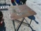 METAL SHOP TABLE W/ WHEELS