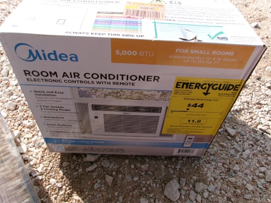 MIDEA 5000 BTU WINDOW UNIT W/ REMOTE
