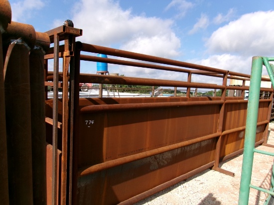 20FT FREE STANDING ALLEY WAY W/ SLIDE GATE