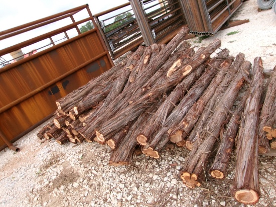 APPROX 50 4"x7FT CEDAR POSTS