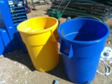 (2) TRASH CANS