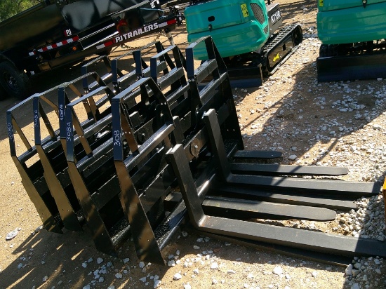 Mower King 48" Pallet Forks F/ Skid Steer