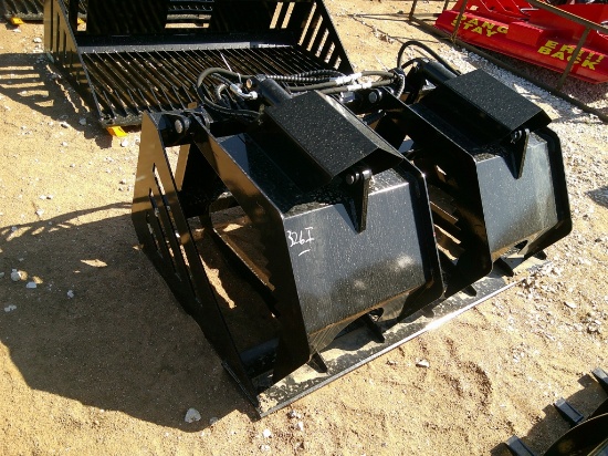 FUTURE 60" ROCK BUCKET W/ GRAPPLE F/ SKID STEER