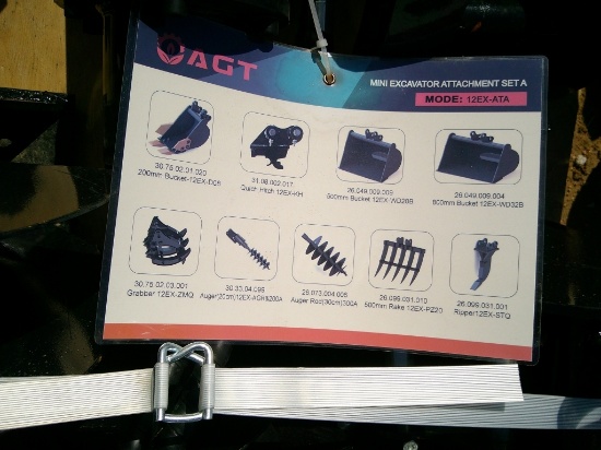 (9) PC MINI EXCAVATOR SET
