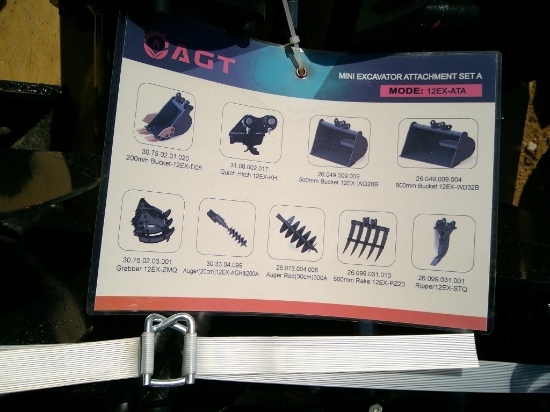 (9) PC MINI EXCAVATOR SET