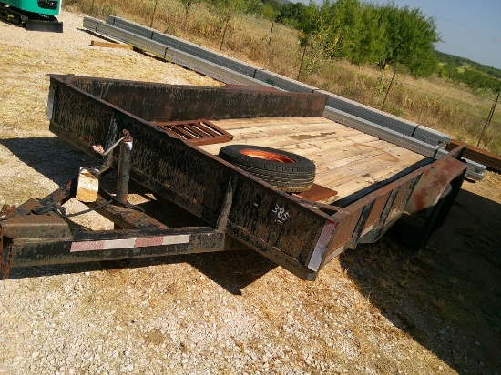 T.PULL 16FT FLATBED TRLR- NO PAPERS