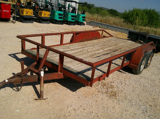 T.PULL 16FT FLATBED TRLR- NO PAPERS