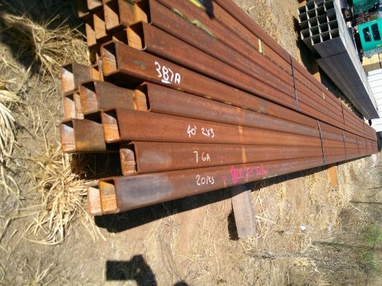 20 PCS 2"x3"x40FT 7 GUAGE RECT TUBING= 800FT