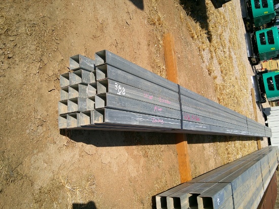 20PCS 2 1/2"x2 1/2"x31FT 10" 14 GA GALV TUBING=636