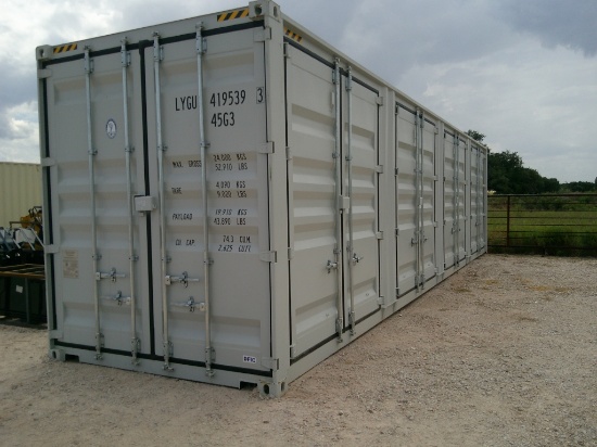 40FT SEA CONTAINER W/ 4 SIDE DOORS- 1 TRIP