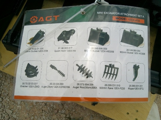 (9) PC MINI EXCAVATOR SET