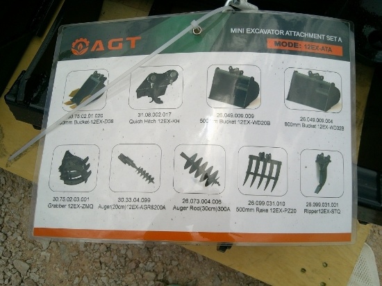 (9) PC MINI EXCAVATOR SET