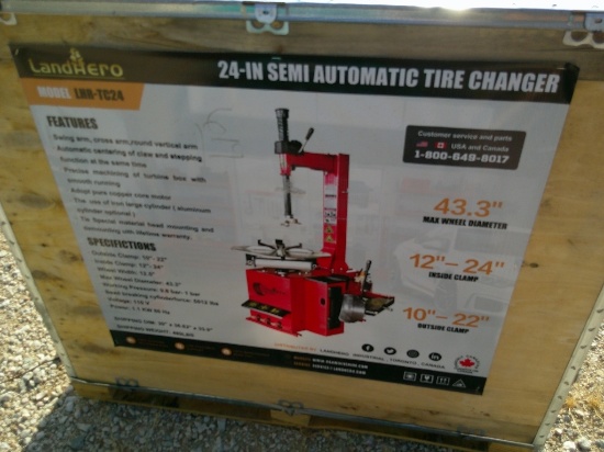 LAND HONOR 24" SEMI AUTO TIRE CHANGER