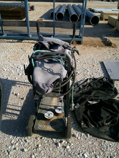 Hobart Handler 210mvp Wire Welder On Rolling Stand