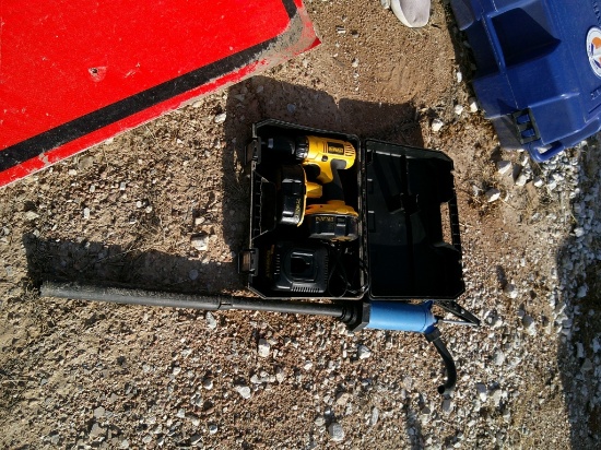 PUMP & DEWALT DRILL