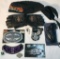 Harley Davidson Gloves, Head Cover, Patches, Used Motorcycle Goggle Glasses, HD Emblem. POW Pin
