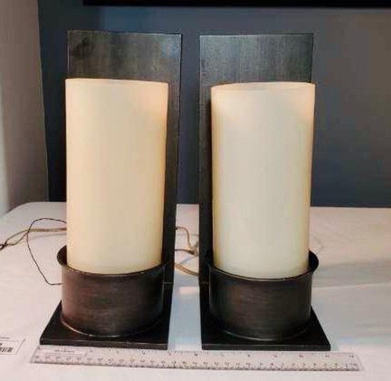 (2) LUMINAIRE INDOOR SCONCE'S