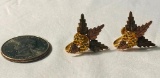 Decorative 12k Gold Earrings