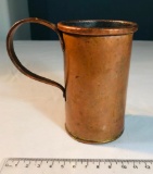 Antique Kings Norton Metal Company Hand Wrought Copper Saddle Stein