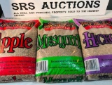 60 lbs. Wood Pellets (1 )20 lb. BAG Each of Apple, Mesquite, & Hickory, (Real Wood / No fillers)